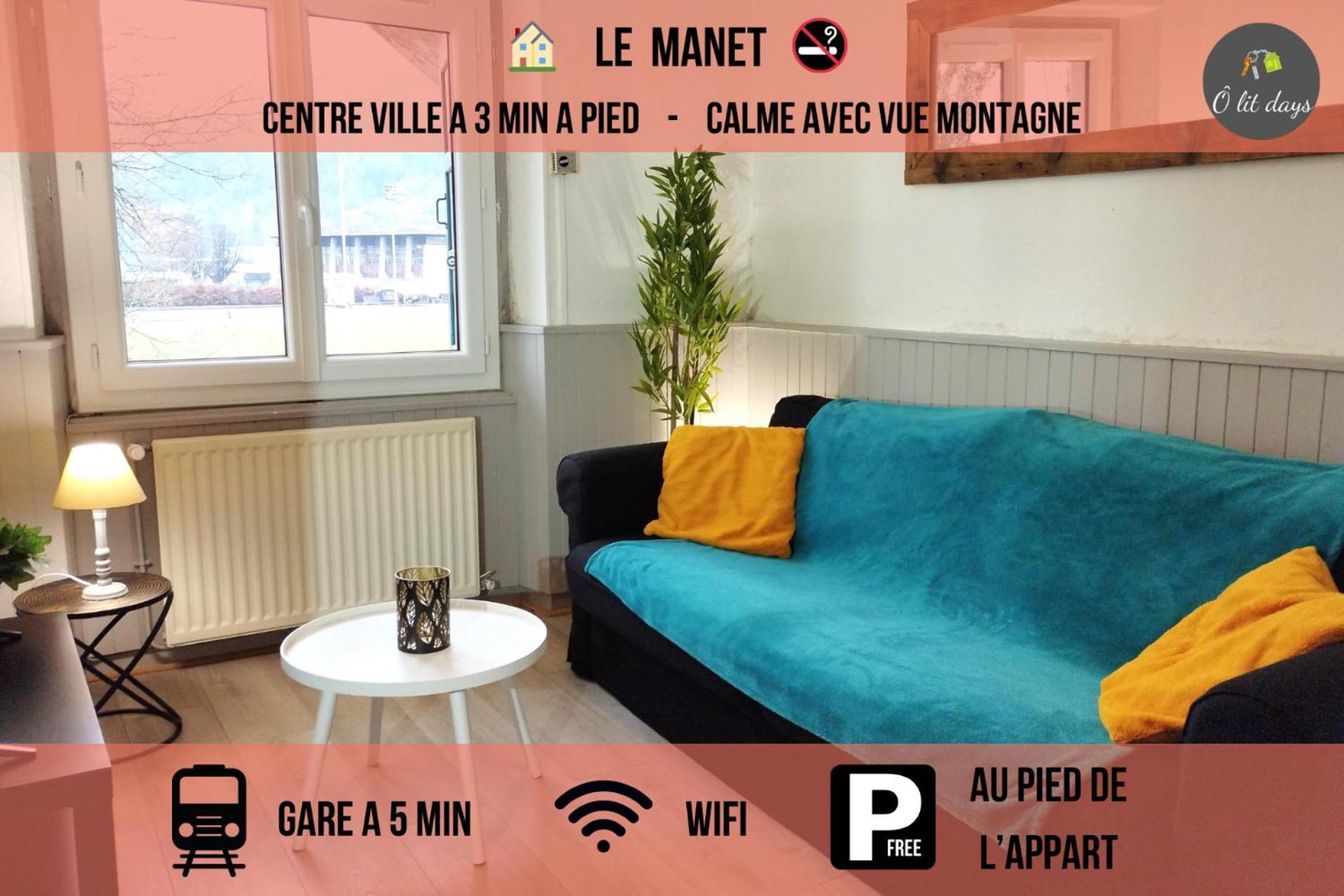 Le Manet - Appartement Proche Centre Ville - Parking Gratuit Bonneville Exteriör bild